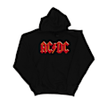 Miniatyrbild 1 av 3: ACDC Dam/Kvinnor Röd Logo Hoodie S Svart Black S