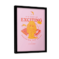 Miniatyrbild 2 av 2: Harry Potter Witty Witchcraft Breaking The Rules Print 40cm x 3 Pink/Yellow/Red 40cm x 30cm