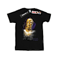 Miniatyrbild 1 av 5: Star Wars Boys The Last Jedi C-3PO Borstad T-shirt 9-11 år B Black 9-11 Years