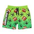 Miniatyrbild 1 av 3: Minecraft Pojkshorts Creeper Badbyxor 9-10 År Grön/Svart Green/Black 9-10 Years