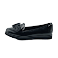 Miniatyrbild 4 av 4: Where's That From Flickor Juliette Slip-on Loafers 1 UK Svart Lack Black Patent 1 UK