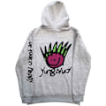Miniatyrbild 2 av 2: Yungblud Unisex Vuxen Ansikte Baksida Tryck Pull Over Långärmad Ho Off White XXL