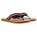Miniatyrbild 1 av 4: Weird Fish Malham Flip-flops i fuskläder för män, storlek 44.5 Caramel Caramel 10 UK