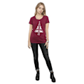 Miniatyrbild 4 av 5: Disney Dam/Damer Frozen Julgran Bomull T-shirt S Bourgogne Burgundy S