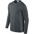 Miniatyrbild 4 av 5: Gildan Herr Soft Style Långärmad T-shirt M Charcoal Charcoal M