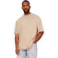 Miniatyrbild 1 av 3: Casual Classics Mens Core Ringspun Cotton Tall Oversized T-Shir Ecru XXL