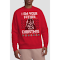 Miniatyrbild 4 av 4: Star Wars Unisex Vuxen Jultomte Darth Vader Fair Isle S Red XL