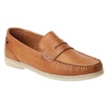Miniatyrbild 1 av 5: Base London Herr Marlin Läder Penny Loafers 8 UK Bränd Tan Burnt Tan 8 UK