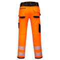 Miniatyrbild 2 av 2: Portwest Herr PW3 Hi-Vis Lättvikts Stretch Säkerhetsarbetsbyxor Orange/Black 41R