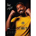 Miniatyrbild 3 av 3: Wolverhampton Wanderers FC 2025 A3 Väggkalender One Size Svart Black/Yellow One Size