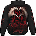 Miniatyrbild 2 av 3: Spiral Direct Unisex Adult We Bleed Together Hoodie M Svart Black M
