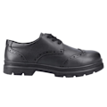 Miniatyrbild 4 av 5: POD Barn/Barn Fiona Läder Brogues 6 UK Svart Black 6 UK