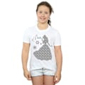 Miniatyrbild 2 av 5: Disney Princess Girls Belle Jul Silhouette Bomull T-shirt White 5-6 Years