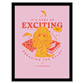 Miniatyrbild 1 av 2: Harry Potter Witty Witchcraft Breaking The Rules Print 40cm x 3 Pink/Yellow/Red 40cm x 30cm