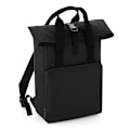 Miniatyrbild 1 av 3: Bagbase Roll Top Twin Handle Ryggsäck One Size Svart Black One Size