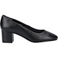 Miniatyrbild 3 av 4: Hush Puppies Dam/Kvinnor Anna Läder Court Sko 7 UK Svart Black 7 UK