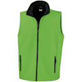 Miniatyrbild 1 av 2: Result Core Printable Soft Shell Bodywarmer för män 4XL Vivid Green Vivid Green/Black 4XL