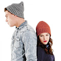 Miniatyrbild 2 av 2: Beechfield Unisex Chunky Ribbed Vintermössa En storlek Värme Heather Grey One size