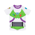 Miniatyrbild 2 av 3: Buzz Lightyear Pojks Rymddräkt Badkläder Set 4-5 År Vit/Grön/Lila White/Green/Purple 4-5 Years