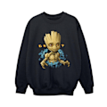 Miniatyrbild 1 av 4: Guardians Of The Galaxy Boys Groot Flowers Sweatshirt 3-4 år Black 3-4 Years