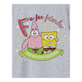 Miniatyrbild 3 av 3: SpongeBob SquarePants F Is For Friends T-shirt för flickor 7-8 år Grey Marl 7-8 Years
