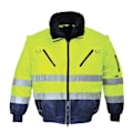 Miniatyrbild 1 av 2: Portwest Herr PJ50 Hi-Vis 3 i 1 Jacka L Gul/Marinblå Yellow/Navy L