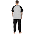 Miniatyrbild 2 av 6: Batman Herr Logotyp Lång Pyjamas Set S Grå/Svart Grey/Black S
