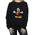 Miniatyrbild 3 av 5: Disney Dam/Kvinnor Musse Pigg Jultröja Sweatshirt M Black M