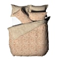 Miniatyrbild 1 av 4: Furn Tanza Global Geometrisk Påslakan Set Enkelsäng Terrakotta Terracotta Single