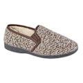 Miniatyrbild 1 av 2: Zedzzz Mens Keith Fluffy Classic Tofflor 9 UK Brun Brown 9 UK