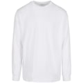 Miniatyrbild 1 av 2: Bygg ditt varumärke Herr Organic Ribbad Manschett Sweatshirt 4XL Vit White 4XL