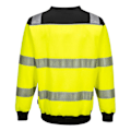 Miniatyrbild 2 av 2: Portwest Herr PW3 Hi-Vis Sweatshirt 4XL Gul/Svart Yellow/Black 4XL