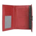 Miniatyrbild 2 av 2: Eastern Counties Läder Dam Melanie Plånbok Med Scallop Red/Black One Size