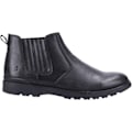 Miniatyrbild 3 av 4: Hush Puppies Gary Läder Chelsea Boots 9 UK Svart Black 9 UK