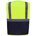 Miniatyrbild 2 av 2: Yoko Unisex Adult Executive Hi-Vis Väst L Gul/Marinblå Yellow/Navy L