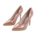 Miniatyrbild 3 av 3: Where's That From Kvinnors/Damers Kyra Patent Faux Leather High S Mocha 7 UK