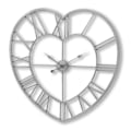 Miniatyrbild 1 av 2: Hill Interiors Metallram Hjärtformad Klocka One Size Silver Silver One Size