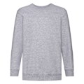 Miniatyrbild 1 av 2: Fruit Of The Loom Barnkläder Unisex Set In Sleeve Sweatshirt 3-4 Heather Grey 3-4