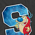 Miniatyrbild 3 av 5: Ren & Stimpy Unisex Vuxen S Is For Stimpy T-Shirt M Gråmelerad Charcoal M