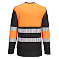 Miniatyrbild 2 av 2: Portwest Herr PW3 Bomull Hög Synlighet T-shirt 4XL Orange/Svart Orange/Black 4XL