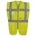 Miniatyrbild 2 av 4: Yoko Hi-Vis Premium Executive/Manager Väst / Jacka (2-pack) Hi-Vis Yellow M