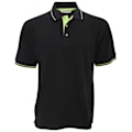 Miniatyrbild 1 av 2: Kustom Kit Herr St. Mellion Herr Kortärmad Poloskjorta S Svart Black/Lime S