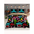 Miniatyrbild 3 av 3: Rapport Be Happy Neon Påslakanset Enkelsäng Flerfärgad Multicoloured Single