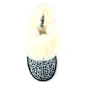 Miniatyrbild 3 av 4: Lazy Dogz Damskor/Dam Dane Faux Suede Tofflor 8 UK Ocelot Ocelot 8 UK