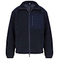 Miniatyrbild 1 av 3: Front Row Unisex Vuxen Sherpa Återvunnen Fleece Jacka XL Marinblå Navy XL