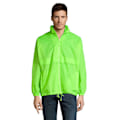 Miniatyrbild 3 av 4: SOLS Unisex Surf Windbreaker Lättviktsjacka XS Neon Grön Neon Green XS