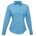 Miniatyrbild 1 av 2: Premier Dam/Dam Poplin Långärmad Blus 16 Turkos Turquoise 16