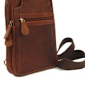 Miniatyrbild 3 av 3: Eastern Counties Leather Joey Distressed Läder Crossbody Väska Tan One Size