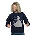 Miniatyrbild 2 av 5: Disney Princess Mens Belle Jul Silhouette Sweatshirt XXL Navy Blue XXL