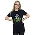 Miniatyrbild 2 av 5: Beetlejuice Dam/Damer Blekt Pose Bomull Pojkvän T-shirt M Black M